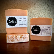 Load image into Gallery viewer, Peaches & Creme Coconut Milk Soap
