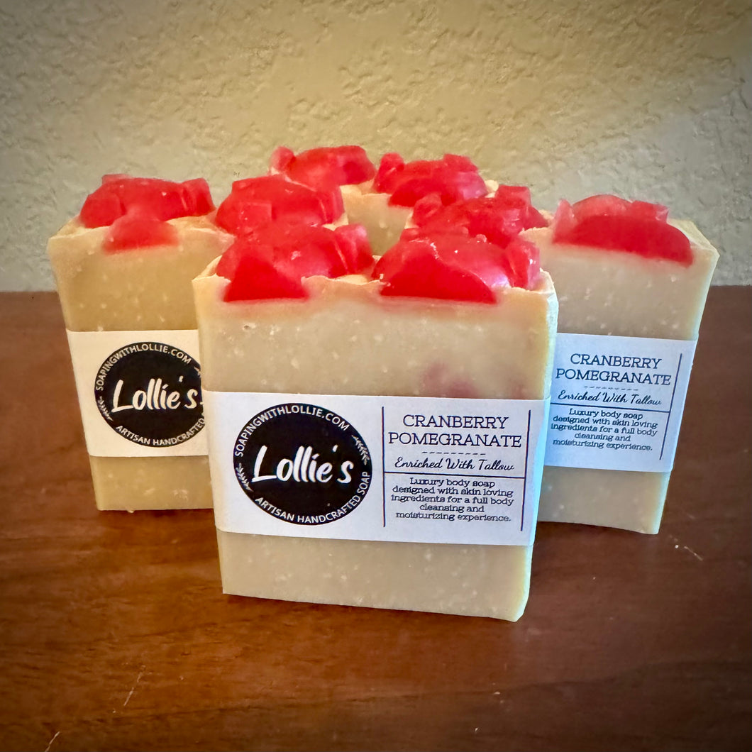 Cranberry and Pomegranate Tallow Soap