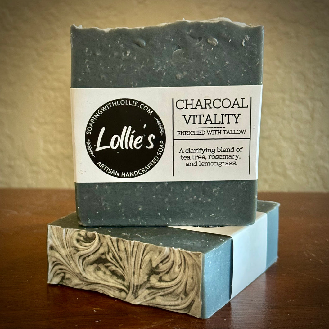 Charcoal Vitality Tallow Soap