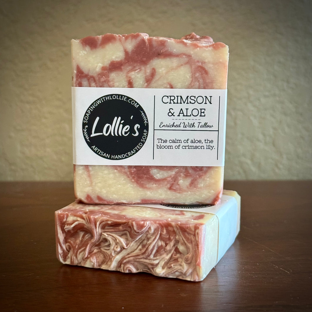 Crimson & Aloe Tallow Soap