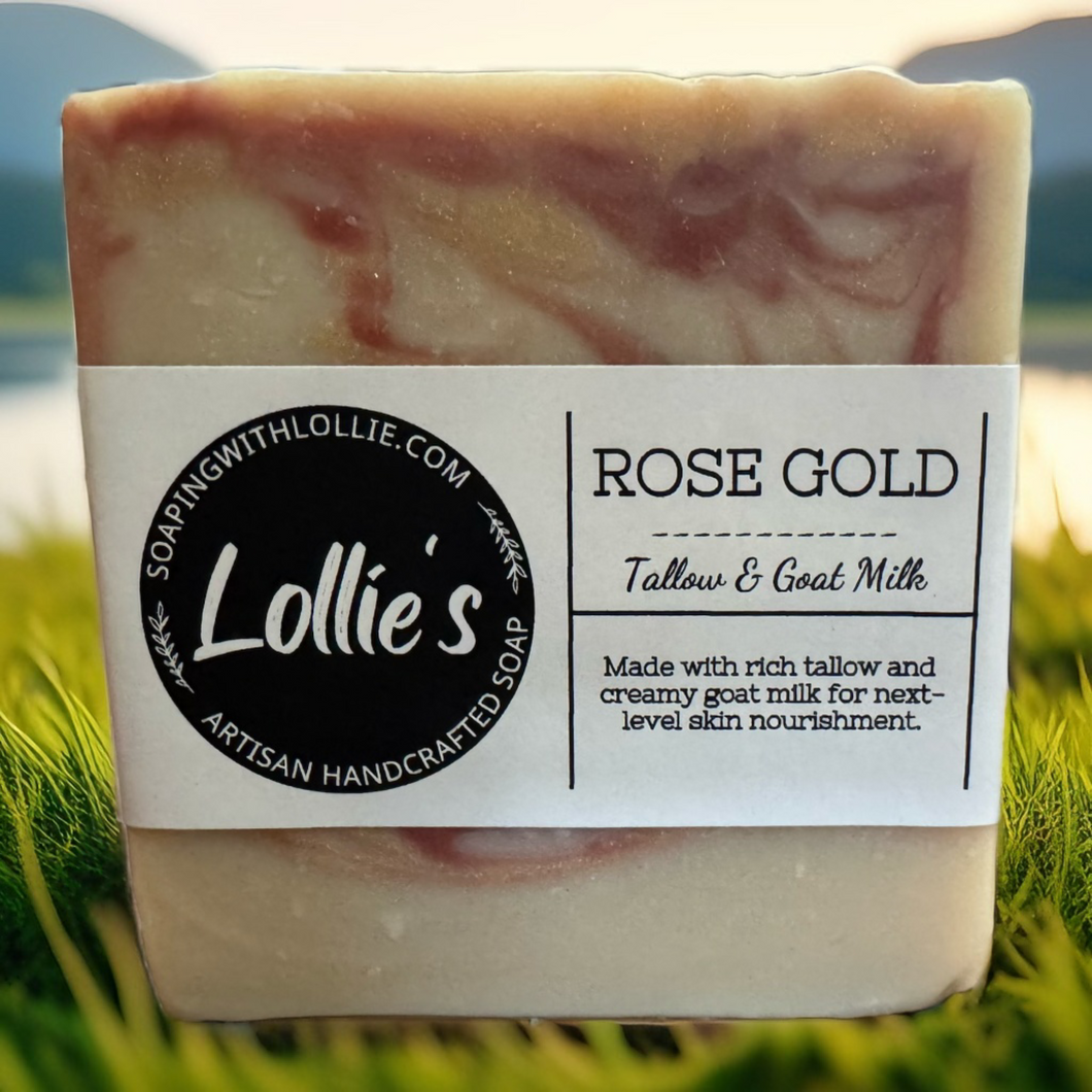 Rose Gold Tallow & Goat Milk Soap