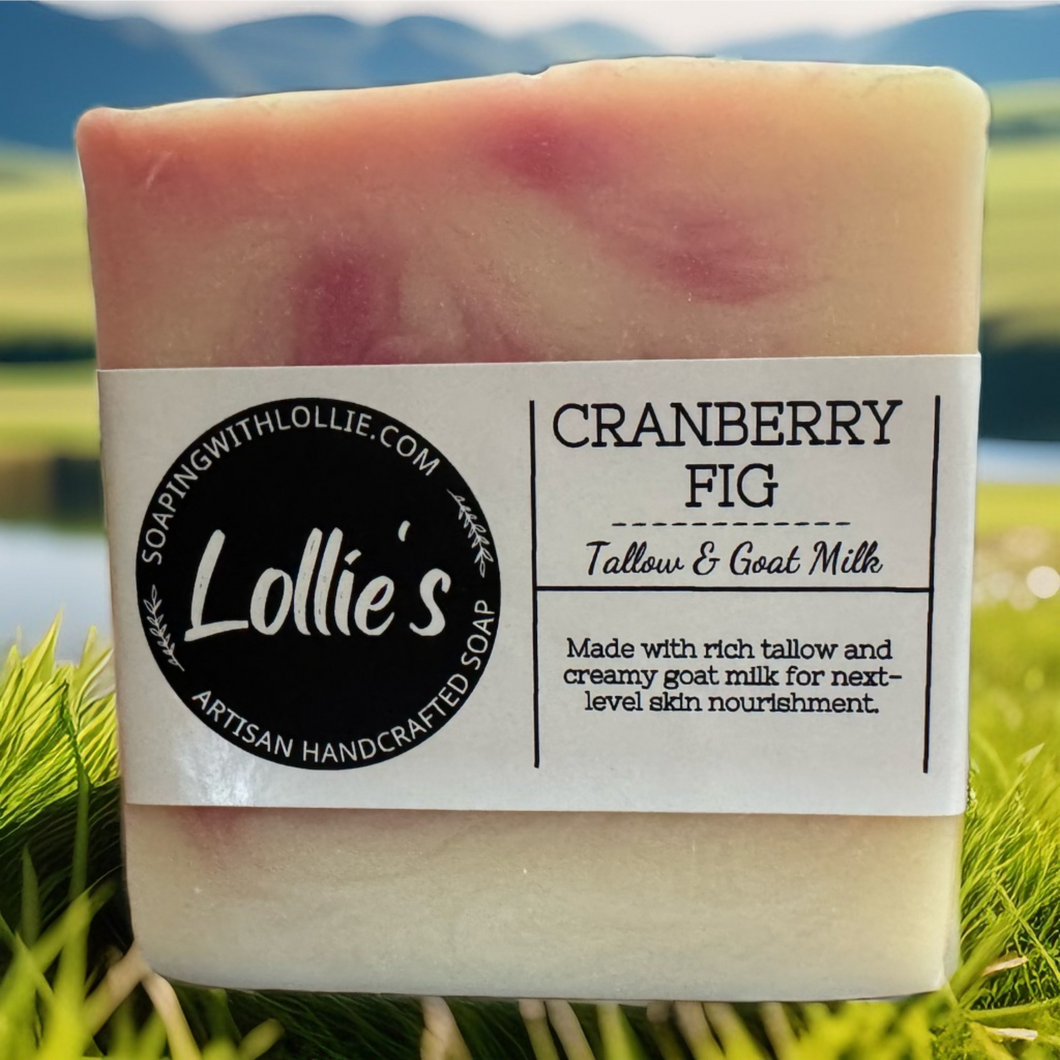 Cranberry Fig Tallow & Goat Milk Soap