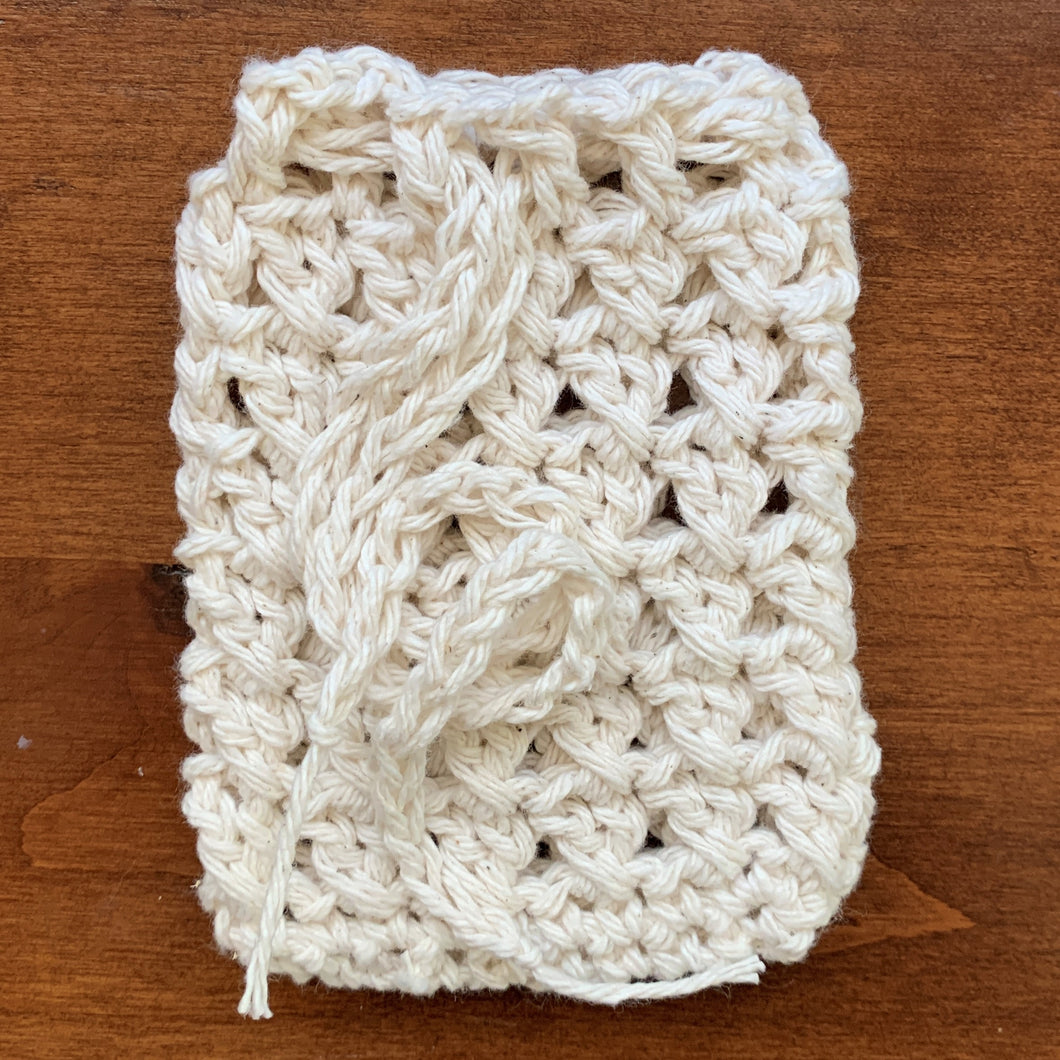 100% Cotton Crocheted Soap Saver Bag